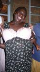 Edith Wakumire with a new bra
